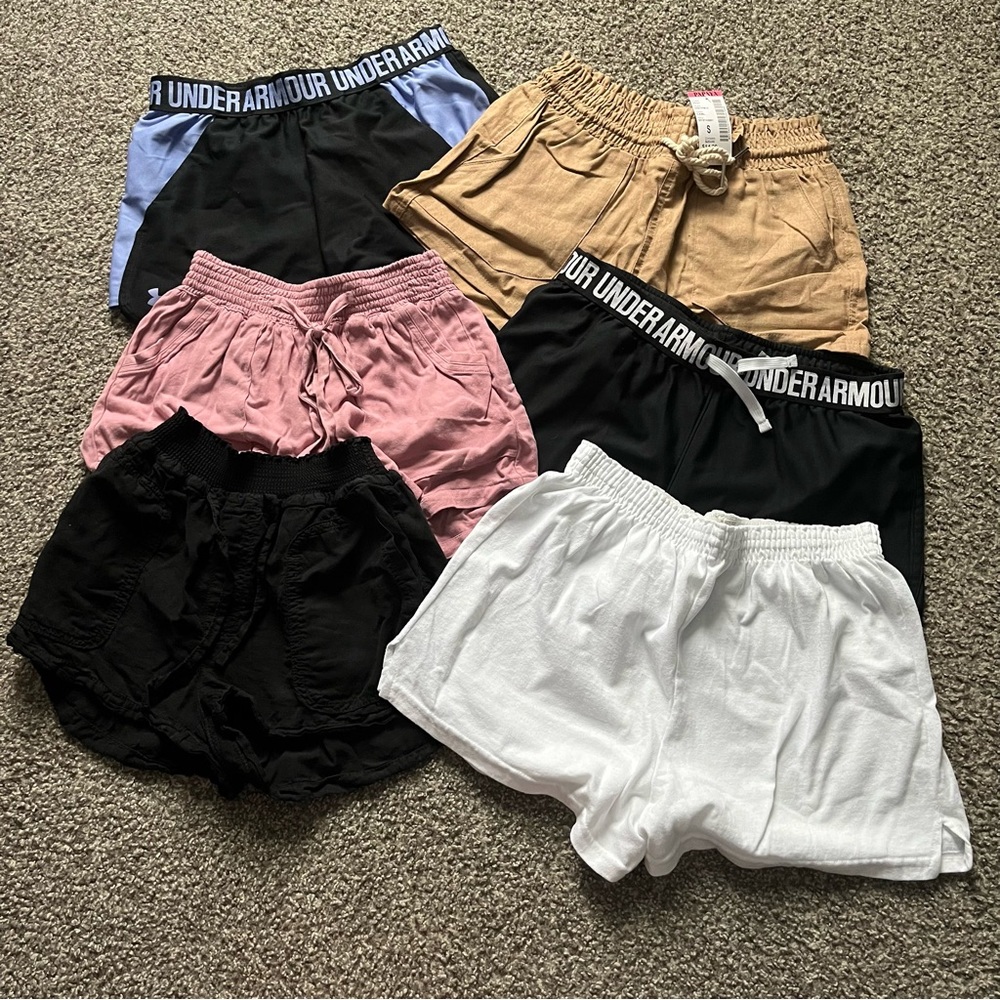 6 peice size small short bundle lot